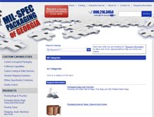 Tablet Screenshot of full-service-packaging.mil-specpkg.com